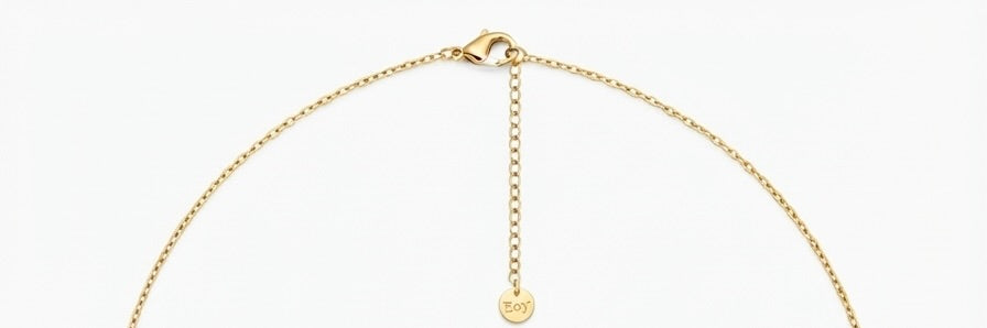 Collar Dorado con Charms Geométricos y Circonitas | Collar de Acero Inoxidable