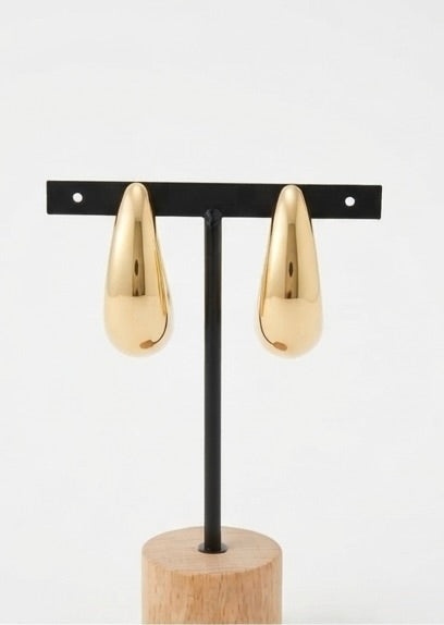Pendientes Chunky Agradables y Modernos | Pendientes de Acero Inoxidable