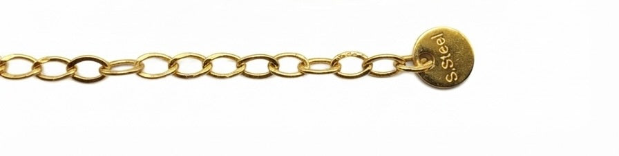 Pulsera Dorada con Estrella de Mar y Cuentas | Pulsera de Acero Inoxidable