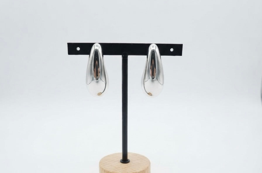 Pendientes Chunky Agradables y Modernos | Pendientes de Acero Inoxidable