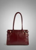 Bolso Tote de Hombro 'Modelo Charol Vinotinto'
