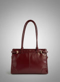 Bolso Tote de Hombro 'Modelo Charol Vinotinto'
